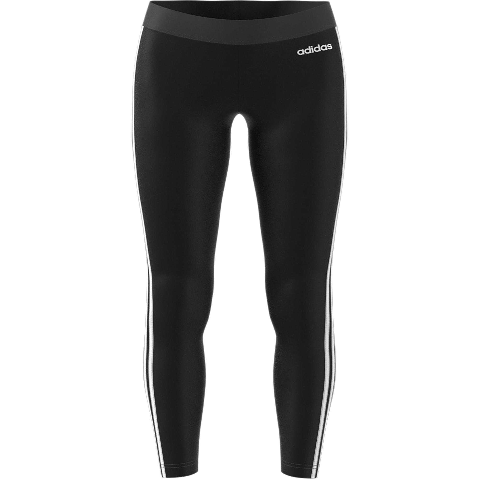 Legging Adidas 3S 500 pilates lichte gym dames zwart/wit Legging Adidas 3S 500 pilates lichte gym dames zwart/wit